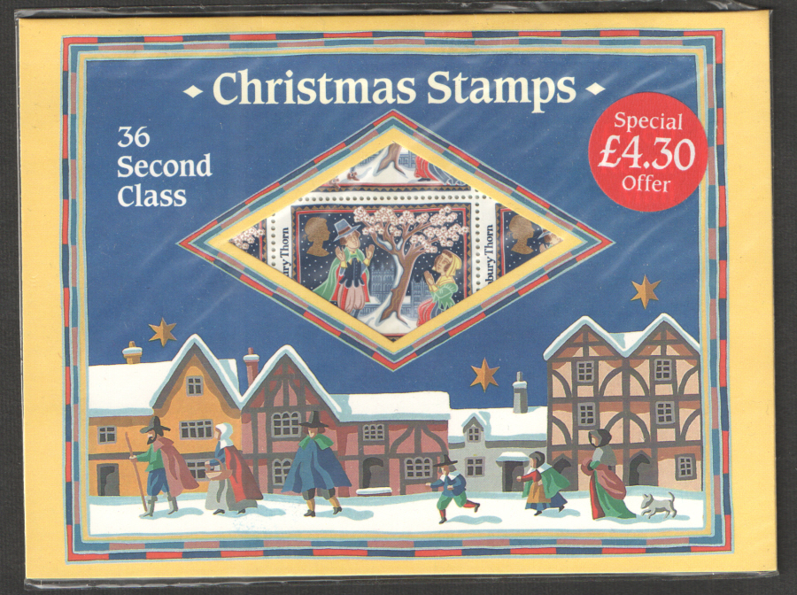 (image for) 1986 Christmas Folder 36 x 13p stamps